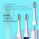 Replacement Brush Heads Sensitive Compatible with Philips Sonicare Toothbrush 1100 6500, Soft Toothbrush Heads for Sensitive Teeth Care, Standard, White - 12 Pack with Toothbrush Cover