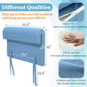 Hospital Bed Rail Covers Padded Foam Bed Rail Bumper Padding Elderly Adults Bedside Fall Protector Pads Seniors Safety Guard Bed Railing Cushion Pad Cover Only(Thicken 1pc)