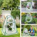 Plant Covers. 2pcs Durable Pop Up Fine Mesh Plant Tents, Plant Protector with 8 Stakes, Garden Crop Protection Cage to Keep Vegetables and Fruits, Plants Away from Birds, Deer, Squirrels