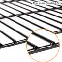 Hisencn Grill Grates Replacement for Dyna-Glo 3-Burner Open Cart Propane DGC310CNP-D, DGC310RNP-D, DGC310BNP-D, 19 3/5 inch Porcelain Coating Steel Cooking Grid