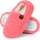 Womens Soft Memory Foam Bedroom Slippers, Warm Winter House Shoes, Cozy Lightweight Ladies Indoor Shoes (7-8, Pink)