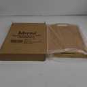 Breakfast Bed Tray for Eating - Raised Food Table Up to 9.5" on Lap Sofa - Adjustable Bamboo Serving Tray - Portable Snack Platter with Folding Legs Ideal for Bedroom Picnic (Medium, Natural)