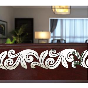 MEYA Set of 10 DIY Mirrored Wall Sticker, 3D Acrylic Mirror Decal for The Ceiling Baseboard Waist Pattern Decorative Ceiling Borders