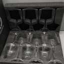 Chouggo 21Oz Crystal Glasses Set of 6, Premium Large White or Red Glasses, Hand Blown Tall Long Stem, Gifts for Women, Men, Wedding, Anniversary, Christmas, Birthday