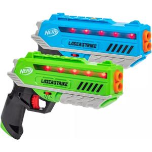 Nerf Laser Strike 2 Player Laser Tag Game Pack Complete with 2 300ft Range Blasters - Indoor or Outdoor Play Arcade Games
