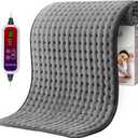 Qfun Extra Large Heating Pad for Back Pain Relief, 19.6"x39.3" XXL Fast Heat Pad Neck and Shoulde Electric Heating Pad for Period Cramps with 6 Heat Settings & Auto Shut-Off,Christmas Gifts for Men