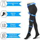 20-30mmHg Compression Pantyhose for Women, Medical Compression Stockings, High Waist Opaque Compression Tights for Lymphadema Edema, Swelling, Varicose Veins, Support Hose for Teacher Doctor