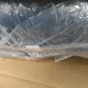 Medline Ultra Lightweight Transport Wheelchair for Adults, Foldable, 19-Inch Seat Width, Blue Frame, Black Upholstery