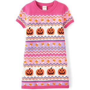 Gymboree Girls' and Toddler Short Sleeve Sweater Dress (Pink), Size 18-24M/M