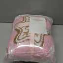 Ultra Soft Pink Blanket Pink Decor Pastel Gifts for Girl Gingerbread Candy Cane Reversible Cozy Knit Throw Blanket Halloween Christmas for Home Sofa Bed 50x60 Inch