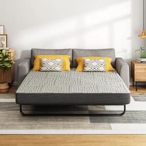 4 Inch Sofa Mattress Queen Size, Memory Foam Mattress for Sleeper Sofas/Pull Out Couchs/Daybeds/RVs/Boats & Guest Rooms, Fiberglass-Free & CertiPUR-US Certified Bed Replacement