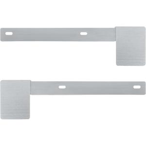 Hawaii State Safety Check Sticker Plate Stainless Steel License Plate Bracket with 2 Holes Horizontal License Plate Bracket Mount 2Pcs