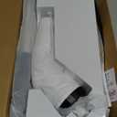 Electric Spin Scrubber, Dreazu IPX7 Shower Scrubber with 7 Replaceable Brush Heads & Retractable Handle, 2-Speed Adjustable Shower Cleaner for Bathroom, Bathtub, Kitchen, Tile Floors (White&black)