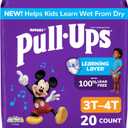 Pull-Ups Boys' Potty Training Pants, Size 3T-4T Training Underwear (32-40 lbs), 20 Count