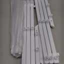 Foldable Drying Rack Clothing, 3-Tier Portable Clothes Drying Racks for Indoor & Outdoor, Anti-rust Compact Laundry Rack Collapsible, Compact Size, 15 lbs Max Load, White 28"D x 10"W x 35"H