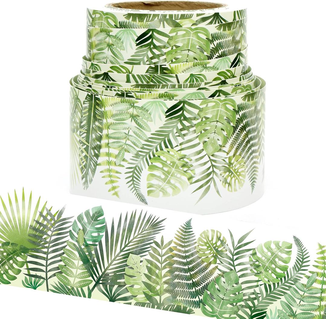 Youngever 52.5 ft Bulletin Board Borders for Classroom Decoration (Tropical Theme), 2 Pack