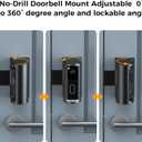 Blink Doorbell Mount Adjustable 360 Degree Angle Compatible with Blink Video Doorbell(2025 Model), No-Drill Blink Camera Bracket Holder for Home, Apartment & Dorm (Door Mount)