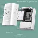 Dehumidifier and Air Purifier Combo,HEPA H13 Filter and Negative Air Ion Function,54oz(1600ML) Water Tank with Drain Hose,24hrs Auto-Off Timer,Idea for Bedroom,Bathroom,Closet,RV