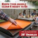 KITCHEN PERFECTION 28" Premium Silicone Griddle Cover Mat for Blackstone Griddle 28 Inch - Hermetic Protection from Rust & Debris All Year, Fits All Blackstone 28 Inch Models - Food Grade Silicone