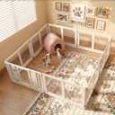 Clear Acrylic Dog Playpen Indoor, Easy Assemble, 2-Door Lock (69.3"x 69.3")