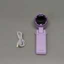 PlayHot Portable Handheld Turbo Fan, 5-Speed Personal Fans, 5000mAh Rechargeable Fans Up to 12 Hours, Weight only 0.6lb Small Fan, Hand/Neck/Desk Fan 3 IN 1, Beach Vacation Essentials(Purple)