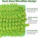 Ceiling Fan Cleaner Duster with 6 Ft/72'' Extension Pole High Ceiling Fan Blade Cleaning Tool Microfiber Duster Reusable Pads for Cleaning Ceiling Fan, Baseboard, Blind, Cobweb, Molding