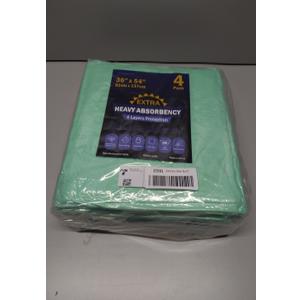 4 Pack 36 x 54 Extra Heavy Absorbency Washable Underpads, Waterproof Nursing Pads Incontinence Bed Pads, Reusable Washable Pee Pads for Dogs, Diaper Changing & Adults, Mattress Protector