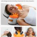 3-in-1 Neck and Shoulder Massager Pillow with Heat - Cervical Pillow for Pain Relief, Shiatsu Kneading Massage for Back, Neck, Shoulders, Portable Electric Massage Pillow