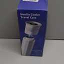 Electric Insulin Cooler Travel Case, TSA Approved Medication Cooler for Travel Hold 17 Medication Pens, 36-68F OnTheGo Medicine Diabetes Travel Case with Digital Display & Icicle, White