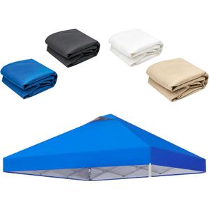 10x10ft Replacement Canopy Top with Air Vent— Instant Canopy Top Cover ONLY,Canopy Tent Top Cover for Straight Leg Canopy Frame - for Outdoor Garden Patio Sun Shade，No Frame(Navy Blue)