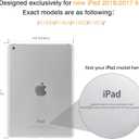 MoKo Case Fit 2018/2017 iPad 9.7 5th/6th Generation, Slim Lightweight Smart Shell Stand Cover with Translucent Frosted Back Protector Fit iPad 9.7 2018/2017, Auto Wake/Sleep, Fluorescent Pink