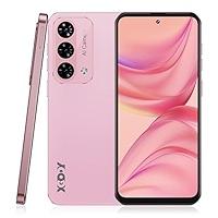 Xgody Unlock Phone Mate 60,6.79 Inch HD+ Screen Smartphone,4G Dual SIM Cheap Mobile Phones 4GB+ 128GB Expanded 512G 5280mAh 21MP Camera T-Mobile Android Phone with Finger&Face Unlock,  Light Pink