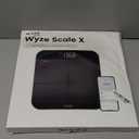 Wyze Smart Scale X - Digital Bathroom Scale for Body Weight, BMI, Body Fat, Muscle Mass, Heart Rate Monitor | ITO Glass & LED Backlight | Batteries Included, 400 lbs (White) (Black)