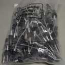  Smooth Skirt Fine Mist Fingertip Sprayer. With Clear Overcap (Black, 100 Pcs)