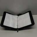 Jravkfi 4 Pocket Trading Card Binder,400 Pockets Trading Card Collection Book with Sleevese,3-ring Zipper Sports Card Album with 50 Removable Double-Sided Card Holder (Black) (1-9.6*7*1.8 in)