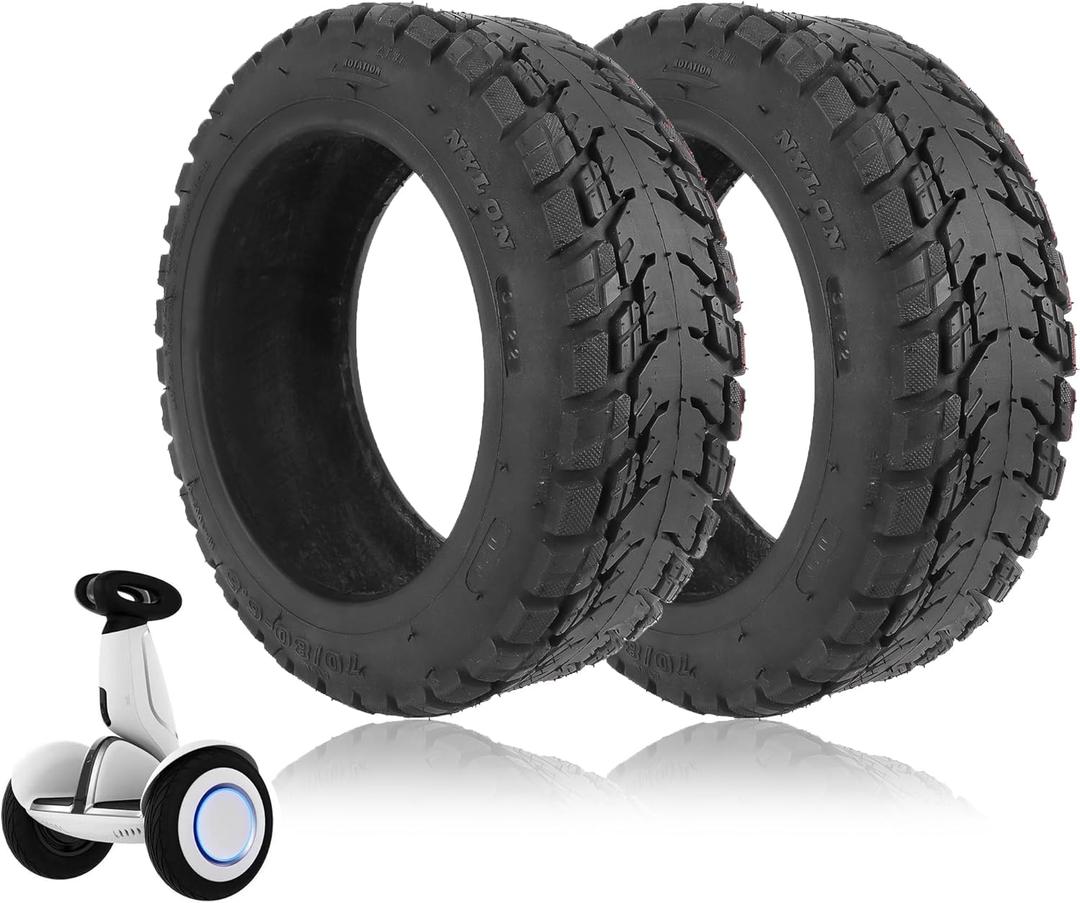 11 inch 70/80-6.5 Tubeless Rubber Tire for Segway Ninebot S-Plus Smart Self-Balancing Scooter Accessories, Hoverboard Heavy Duty Tire Explosion-proof Replacement, NOT for Ninebot S (Pack of 2)