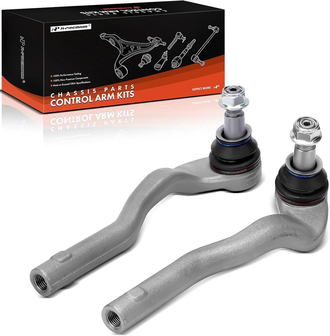 A-Premium 2 x Front Outer Tie Rod Ends, Compatible with Mercedes-Benz C216 Series CL550 2009-2014, W211 Series S350 2012-2013, S450 2008-2011, S550 2007-2013