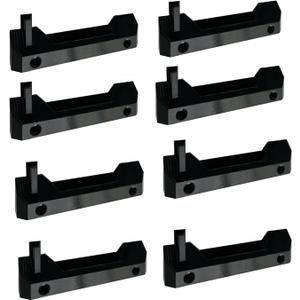 8Pcs Mounting Feet for ToughBuilt StackTech,Mounting Plate Brackets Cleats Compatible with ToughBuilt StackTech,Black