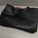 LOVEVOOK Laptop Tote Bag for Women 15.6 Inch Waterproof Leather Computer Bags Business Office Work Briefcase Black