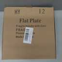 Berglander Plastic Plates Set of 12 Pieces 10", Mutil Color Reusable and Unbreakable Flat Dinner Plates, Salad Plates, Pasta Bowls, Dishes Set Easy to Carry for Home, Garden, Picnic, Camping