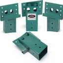 Mofeez Outdoor 4x4 Compound Angle Brackets for Deer Stand Hunting Blinds Shooting Shack (Green, Set of 4)