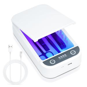 LXIANGN Nail Tool Sterilizer with Blue Light,Portable USB Sterilizer For Nail Tools Nail Cleaning Box Beauty Tool Cleaner Machine for for Nail Salon, Tweezers, Jewelry, Phone, Manicure Tools Cleaning