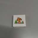 2 x Christmas Ornaments, Dodosky 2.8in Ceramic Wolf Ornament, Xmas Decor, Christmas Tree Ornaments, Xmas Decorations for Tree, Holiday Ornament, Gifts for Wolf Lovers, Gifts for Women Men