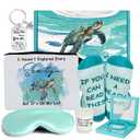 Sea Turtle Gifts for Women  Travel Gift Set for Turtle Lovers, Birthday Gift Baskets for Her, Cute Ocean Themed Present for Mom, Sister, Friends, Valentines Day, Christmas, Mother's Day