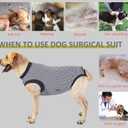 Dog Recovery Suit, Dog Surgical Recovery Suit, Onesie Bodysuit for Surgery Neuter Male Female, Spay Shirt for Anti Licking, Gray, XL