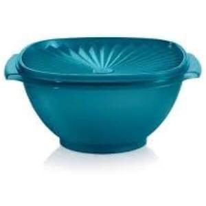 Tupperware Heritage Bowl 2 piece set | Serve and store food bowl and lid 2.8L/11.75 Cup | Teal Green
