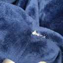 Wearable Blanket Hoodie for Adults Women Men, Oversized Soft Warm Sherpa Fleece Hoodie with Pets Giant Pocket (Navy Marine Blue)