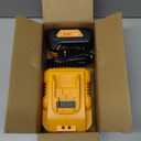 20v Max Battery Replacement for Dewalt Battery 5.0Ah with DCB112 Battery Charger Station for DCB200 DCB120 (Yellow)