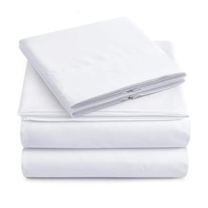 King Size Bed Sheet Set - Luxurious Feeling - 2000 - Breathable & Cooling Sheets - Wrinkle Free - Supreme Collection - White, King Size