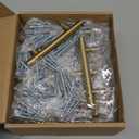 Haliwu 30 Pack Cabinet Handles Brass Gold Cabinet Pulls 3 Inch Hole Center Drawer Pulls Modern Bar Dresser Handles for Bathroom Kitchen Bedroom